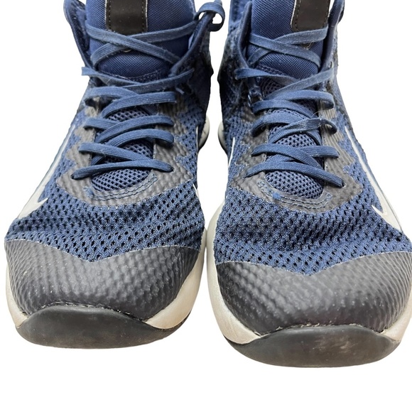 LEBRON JAMES NIKE Navy Blue CV4004-401 Low Top WITNESS Basketball Shoes sz 8 - Picture 2 of 16